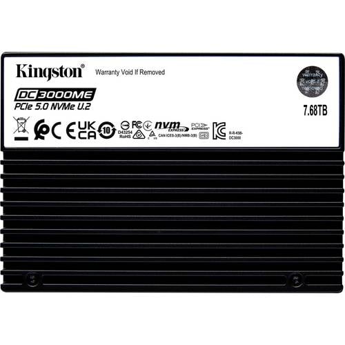 Kingston Enterprise 7.68 TB Interne U.2 PCIe NVMe SSD 6.35 cm (2.5 Zoll) PCIe SEDC3000ME/7T6