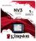 Verpackung für Kingston NV3 PCIe 4.0 NVMe M.2 2230 SSD, 1 TB Kapazität. Mit Lesegeschwindigkeit von 6000 MB/s. Farbschema in Rot und Weiß.