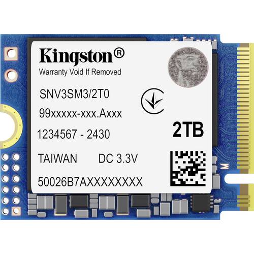Thumbnail - Kingston 2 TB Interne M.2 PCIe NVMe SSD 2230 U.2 NVMe PCIe 4.0 x4 SNV3SM3/2T0