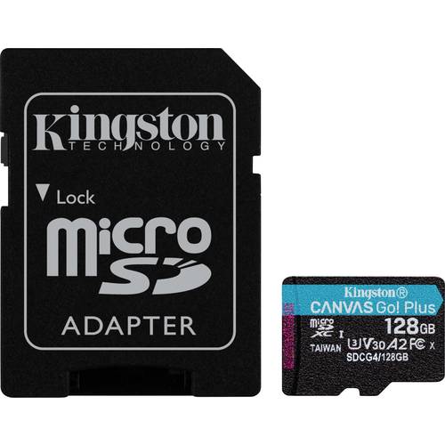Thumbnail - Kingston Canvas Go! Plus microSDXC-Karte 128 GB Class 10 UHS-I