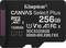 Kingston 256GB microSDXC Canvas Select Plus Karte, ausgestattet mit UHS-I, Klasse 10, A1-Geschwindigkeit und bewertet für hohe Leistung und Zuverlässigkeit.