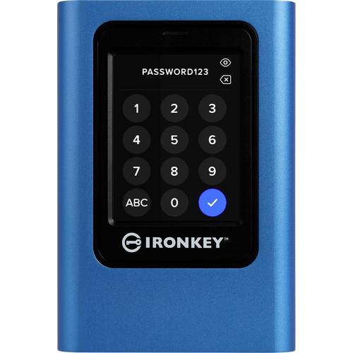 Thumbnail - Kingston IronKey Vault Privacy 80 3.84 TB Externe SSD USB-C® (USB 3.2 Gen 1) Blau IKVP80ES/3840G