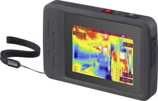 VOLTCRAFT WBP-180 Wärmebildkamera  -20 bis 550 °C 256 x 192 Pixel 25 Hz integrierte Digitalkamera, WiFi, Integrierte LED-Lampe, micro SD, Touchscreen