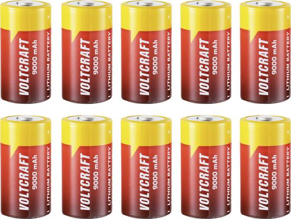 VOLTCRAFT  Spezial-Batterie Baby (C) Button-top Li-SoCl2 3.6 V 9000 mAh 10 St.