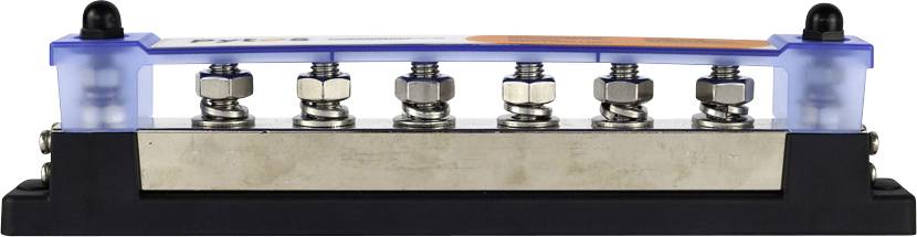 Pytes 600A mit 6 x M10 Schrauben 110409100027 Verzamelrail Koper 284 mm 1 stuk(s) afbeelding