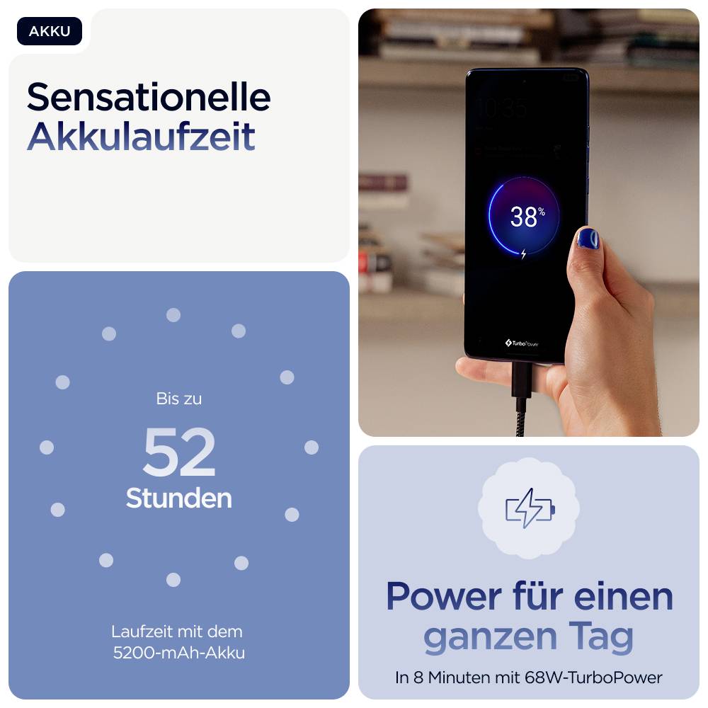 motorola edge 60 - 5G Smartphone 12GB/512GB (6.67""), Blau PB7H0020ES-16