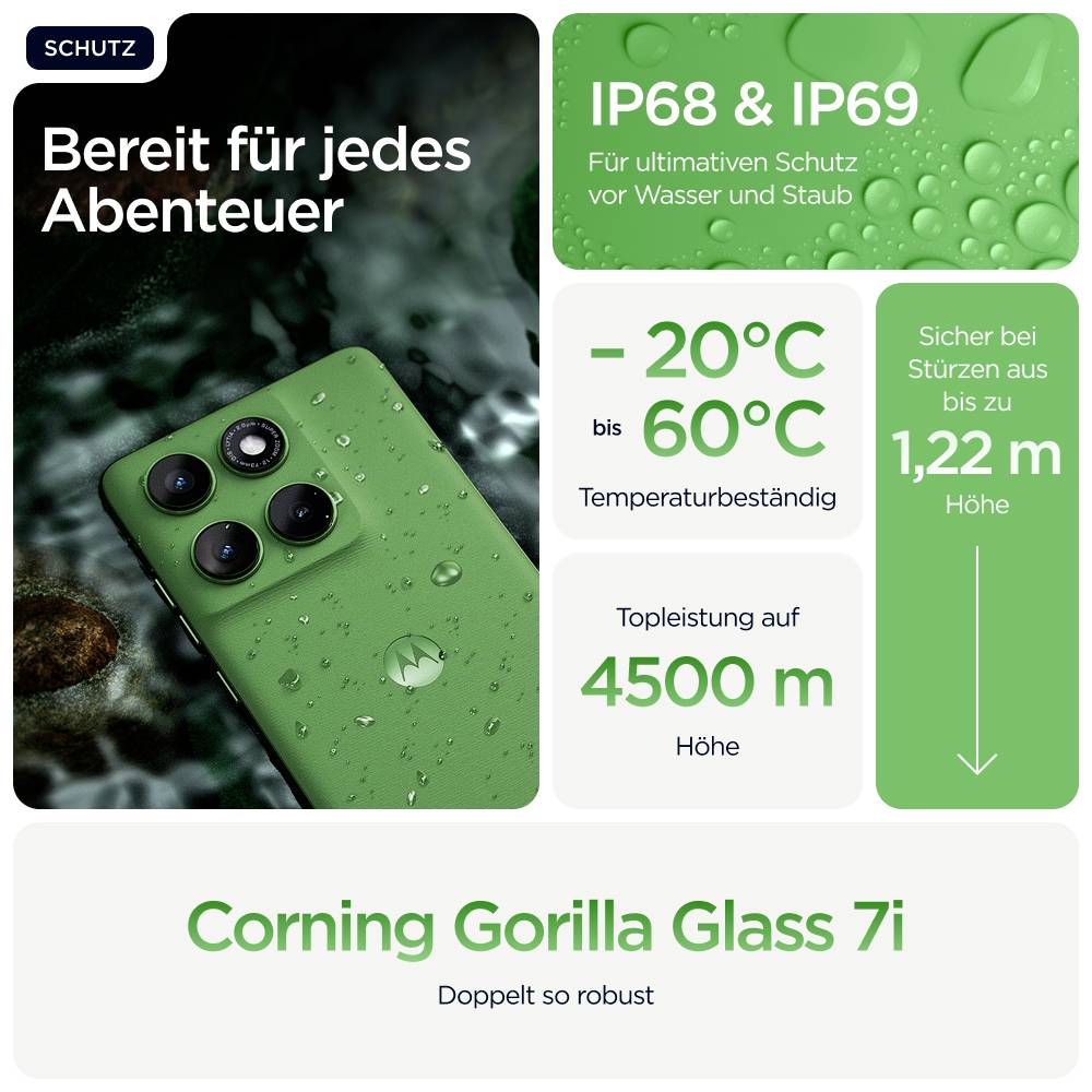 Motorola edge 60 12/512 GB Android 15 Smartphone Shamrock-14