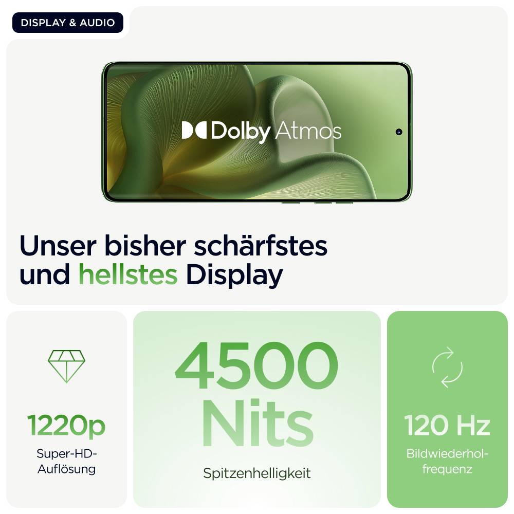 Motorola edge 60 12/512 GB Android 15 Smartphone Shamrock-15