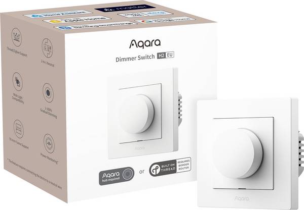 Aqara KD-R01D Drehdimmer Geeignet für Leuchtmittel: Glühlampe, Halogenlampe Weiß