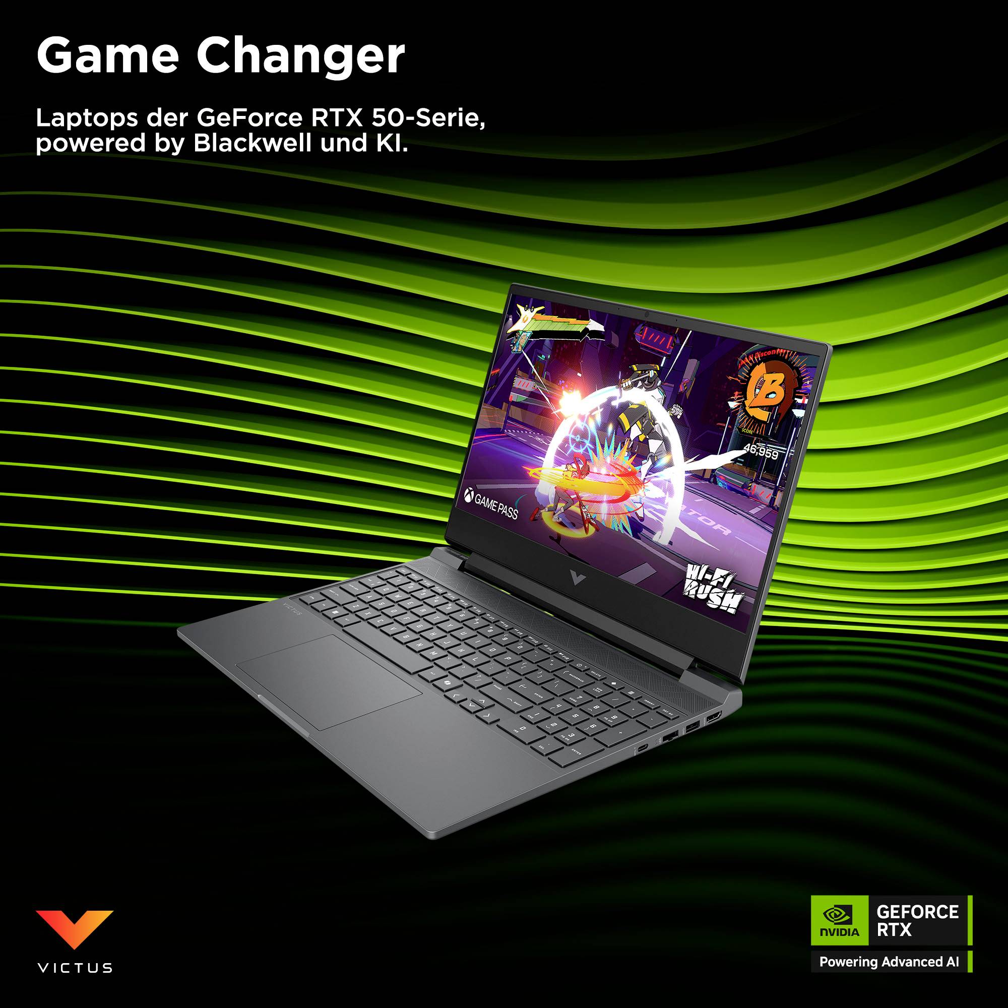 HP Gaming Notebook 39.6 cm (15.6 Zoll) Full HD AMD Ryzen AI 7 350 16 GB RAM GeForce RTX™ 5060 1 TB SSD Deutsch, QWERTZ M-3