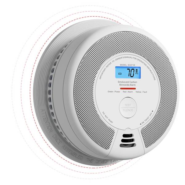 X-Sense SC07-W Rauchwarn- und Kohlenmonoxidmelder inkl. 10 Jahres-Batterie (B x H x T) 146 x 51 x 146 mm