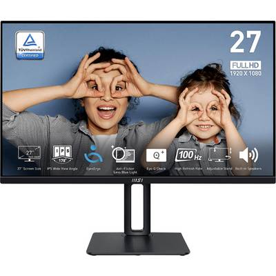 MSI PRO MP275PDE LCD-Monitor EEK E (A - G) 68.6 cm (27 Zoll) 1920 x 1080 Pixel 16:9 4 ms HDMI®, VGA, Kopfhörer-Buchse IP-0