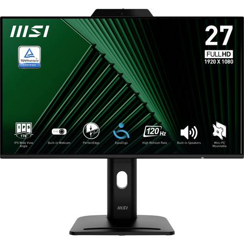 MSI PRO MP272PMG LCD-Monitor EEK E (A - G) 68.6 cm (27 Zoll) 1920 x 1080 Pixel 16:9 4 ms DisplayPort, HDMI®, VGA IPS LCD