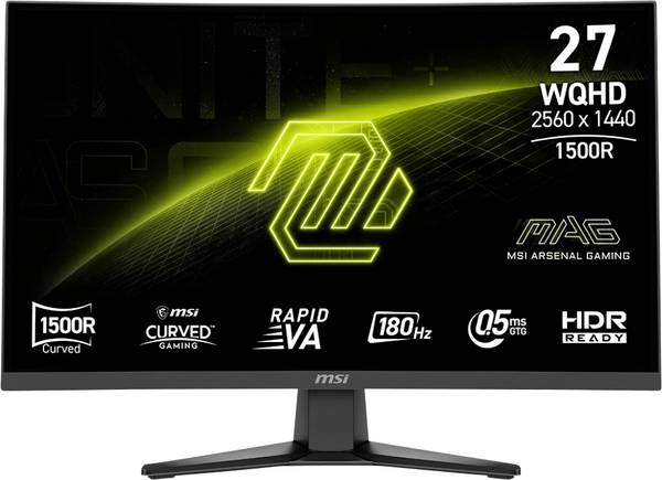 MSI MAG 275CQFDE E18 Gaming Monitor  EEK F (A - G) 68.6 cm (27 Zoll) 2560 x 1440 Pixel 16:9 0.5 ms DisplayPort, HDMI® Rapid VA