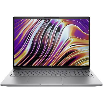 Ein schlankes, modernes Laptop mit einem lebendigen, abstrakten Wirbelmusters auf dem Bildschirm, was auf eine hochauflösende Anzeige und fortschrittliches Design hindeutet.