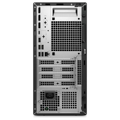 Die Rückseite eines Computergehäuses mit mehreren Anschlüssen, darunter HDMI, USB und Ethernet, sowie Erweiterungssteckplätzen und einer Strombuchse.