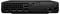 Das Bild zeigt die Rückseite eines schwarzen elektronischen Geräts mit mehreren Anschlüssen, darunter drei HDMI-Ports, zwei USB-Ports, Ethernet und einen Stromanschluss.