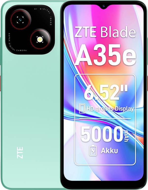 ZTE Blade A35e 64 GB Silber EEK D (A - G) 16.6 cm (6.52 Zoll) Smartphone