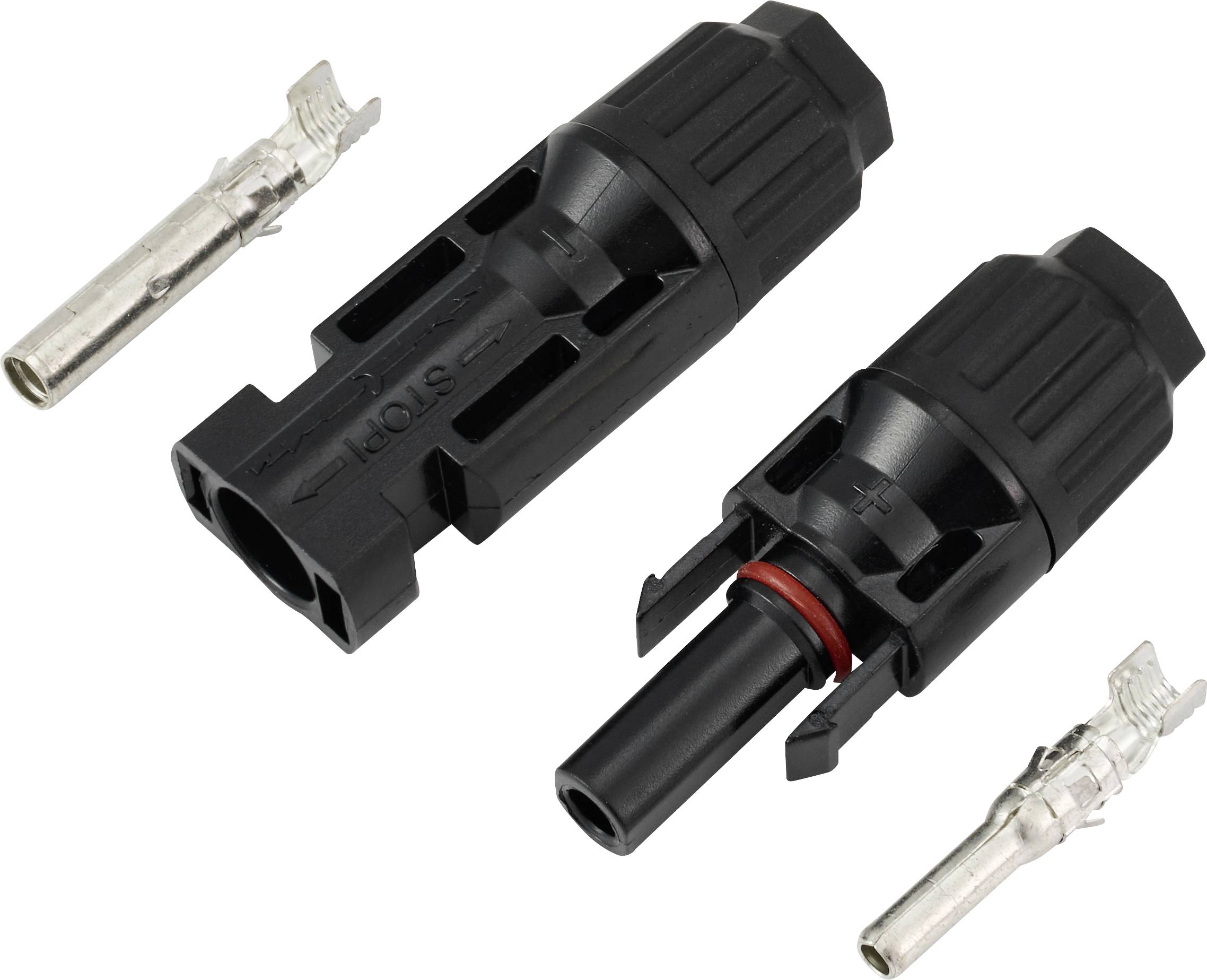 PV-Solar Stecker- und Buchsenset, IP67 TC-13805728 Schwarz TRU COMPONENTS Inhalt: 2 St.