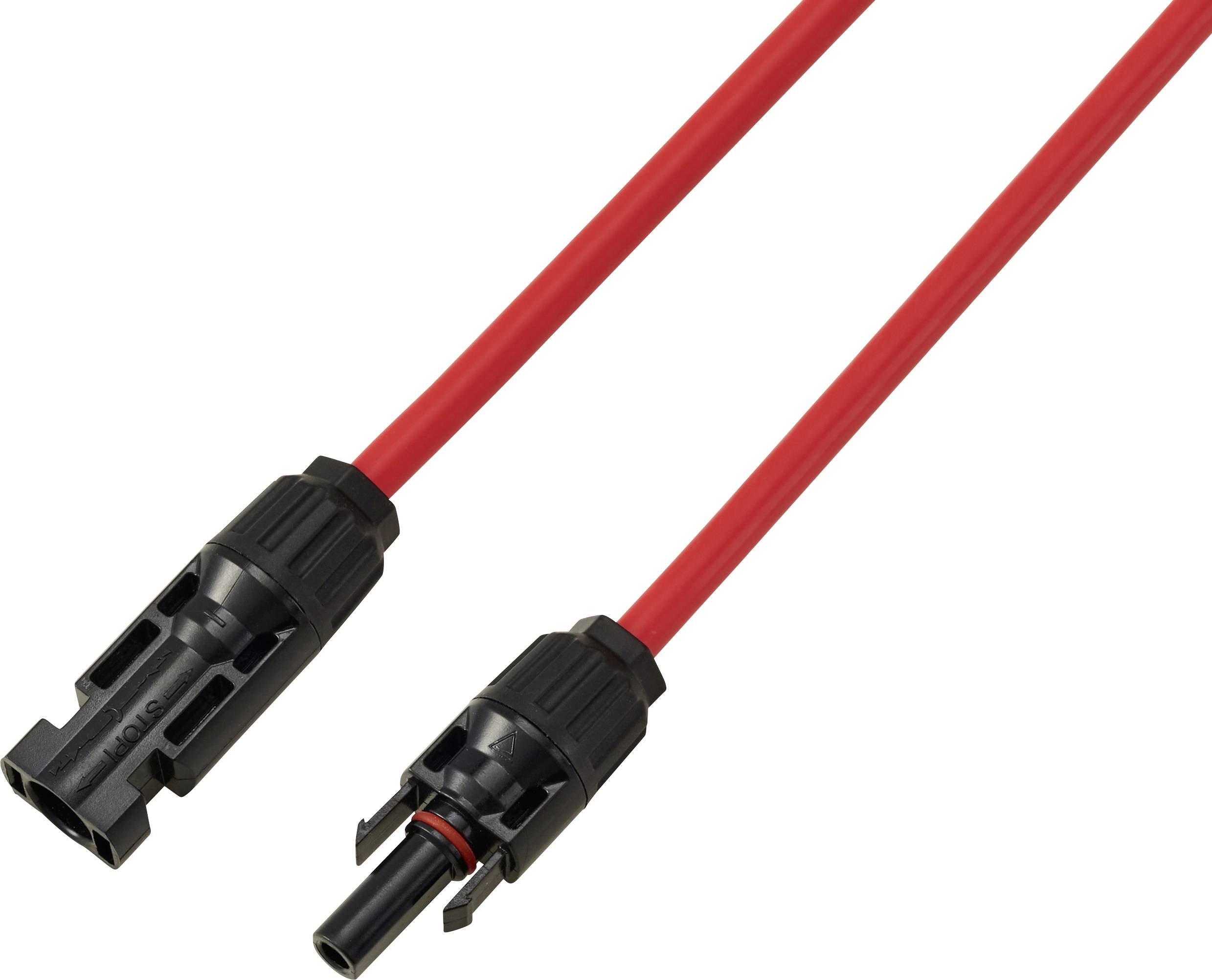 TRU COMPONENTS TC-13805732 Solarkabel Verlängerung 6.0 mm² 30 A Kabellänge 1 m