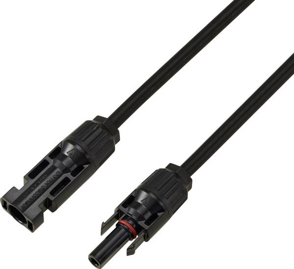 TRU COMPONENTS TC-13805736  Solarkabel Verlängerung 6.0 mm² 30 A Kabellänge 1 m