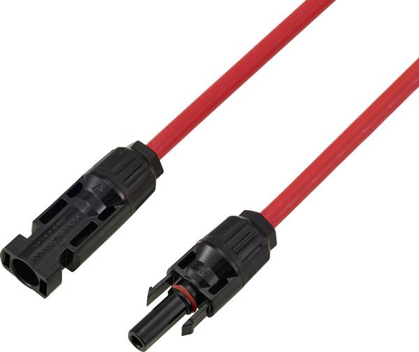 TRU COMPONENTS TC-13805744  Solarkabel Verlängerung 6.0 mm² 30 A Kabellänge 2 m