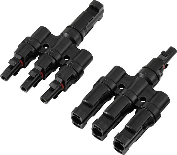 3 fach PV-Abzweigverbinder-Set TC-13805796  Schwarz TRU COMPONENTS Inhalt: 2 St.