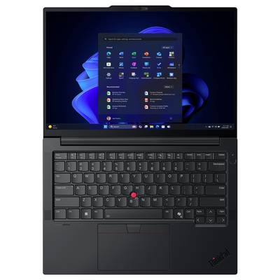Ein Laptop mit geöffnetem Windows 11 Startmenü, auf dem verschiedene Anwendungssymbole auf dem Bildschirm zu sehen sind.