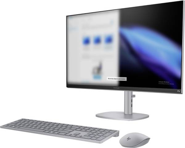 HP All-in-One PC X 27-cs1075ng Silver (P) 68.6 cm (27 Zoll) Full HD Intel® Core™ Ultra 7 256V 4.8 GHz 16 GB RAM 1 TB SSD Intel Intel® Arc™ Graphics BR4H0EA#ABD