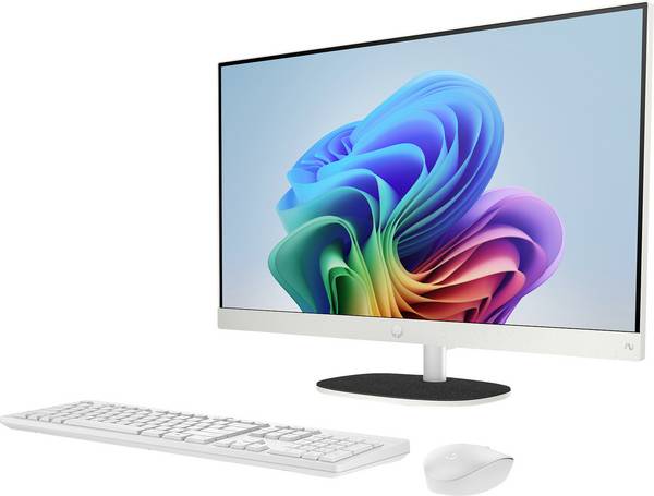 HP All-in-One PC 24-ct2054ng Shell White (P)  60.5 cm (23.8 Zoll) Full HD AMD Ryzen AI 5 340 4.8 GHz 16 GB RAM  1 TB SSD AMD AMD Radeon™-Grafikeinheit      BV5G7EA#ABD