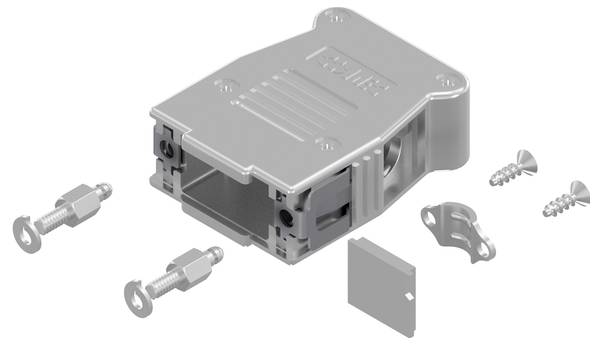 Conec SnapLock 16-003200E D-SUB Gehäuse Polzahl: 9 Kunststoff, metallisiert 90 °, 180 ° 1 St.-0