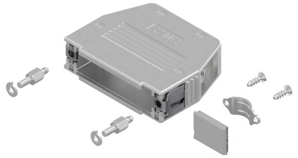 Conec SnapLock 16-003220E D-sub behuizing Aantal polen: 25 Kunststof, gemetalliseerd 90 &deg;, 180 &deg; 1 stuk(s)