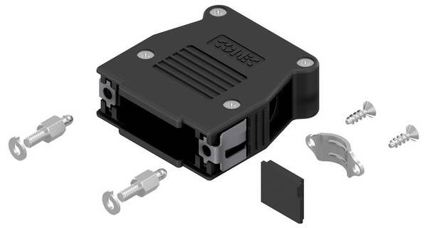 Conec SnapLock 16-003260E D-SUB Gehäuse Polzahl: 15 Kunststoff 90 °, 180 ° Schwarz 1 St.