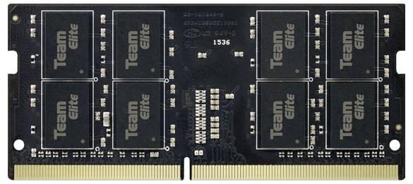 RAM-Modul der Marke 'Team Elite' mit acht Speicherchips, in schwarzer Farbe.