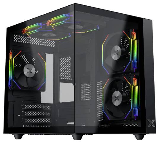 Xigmatek Aqua M Lite Mini-Tower PC-Gehäuse Schwarz