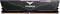 Ein schwarzes T-Force Vulcan DDR5 RAM-Modul mit elegantem Design und Markenlogo in der Mitte. Das Modul verfügt über goldene Anschluss-Pins.
