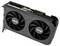 Eine schwarze ASUS GEFORCE RTX Grafikkarte mit zwei großen Lüftern und sichtbarer Platine, entwickelt für High-Performance-Computing.