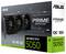 Die Abbildung zeigt eine ASUS Prime GeForce RTX 5050 Grafikkarten-Verpackung, die Funktionen wie DLSS 3, Raytracing, 8 GB Arbeitsspeicher und Übertaktungsfähigkeit hervorhebt.