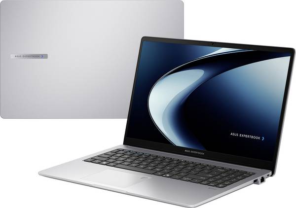 Asus Notebook ExpertBook P1 39.6 cm (15.6 Zoll) Full HD AMD Ryzen 7 7735HS 16 GB RAM 512 GB SSD Deutsch, QWERTZ AMD AMD Radeon Grau 90NX09D1-M00290