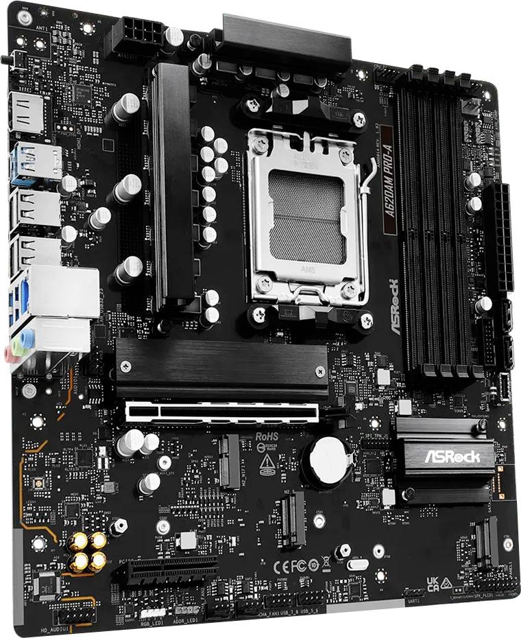 Thumbnail - ASRock A620AM Pro-A Mainboard Sockel (PC) AMD® AM5 Formfaktor (Details) Micro-ATX Mainboard-Chipsatz AMD® A620A