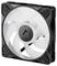Ein Computerlüfter mit schwarzem Rahmen und weißen Rotorblättern, mit der Aufschrift 'Arctic', der zur Wärmereduzierung in elektronischen Geräten verwendet wird.