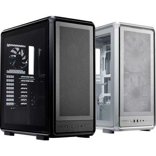 Cooler Master MasterFrame 500 Mesh Bl Midi-Tower PC-Gehäuse Schwarz 3 vorinstallierte Lüfter, Seitenfenster, Staubfilter