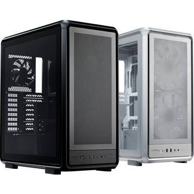 Cooler Master MasterFrame 500 Mesh Si Midi-Tower PC-Gehäuse Silber 3 vorinstallierte Lüfter, Seitenfenster, Staubfilter-0