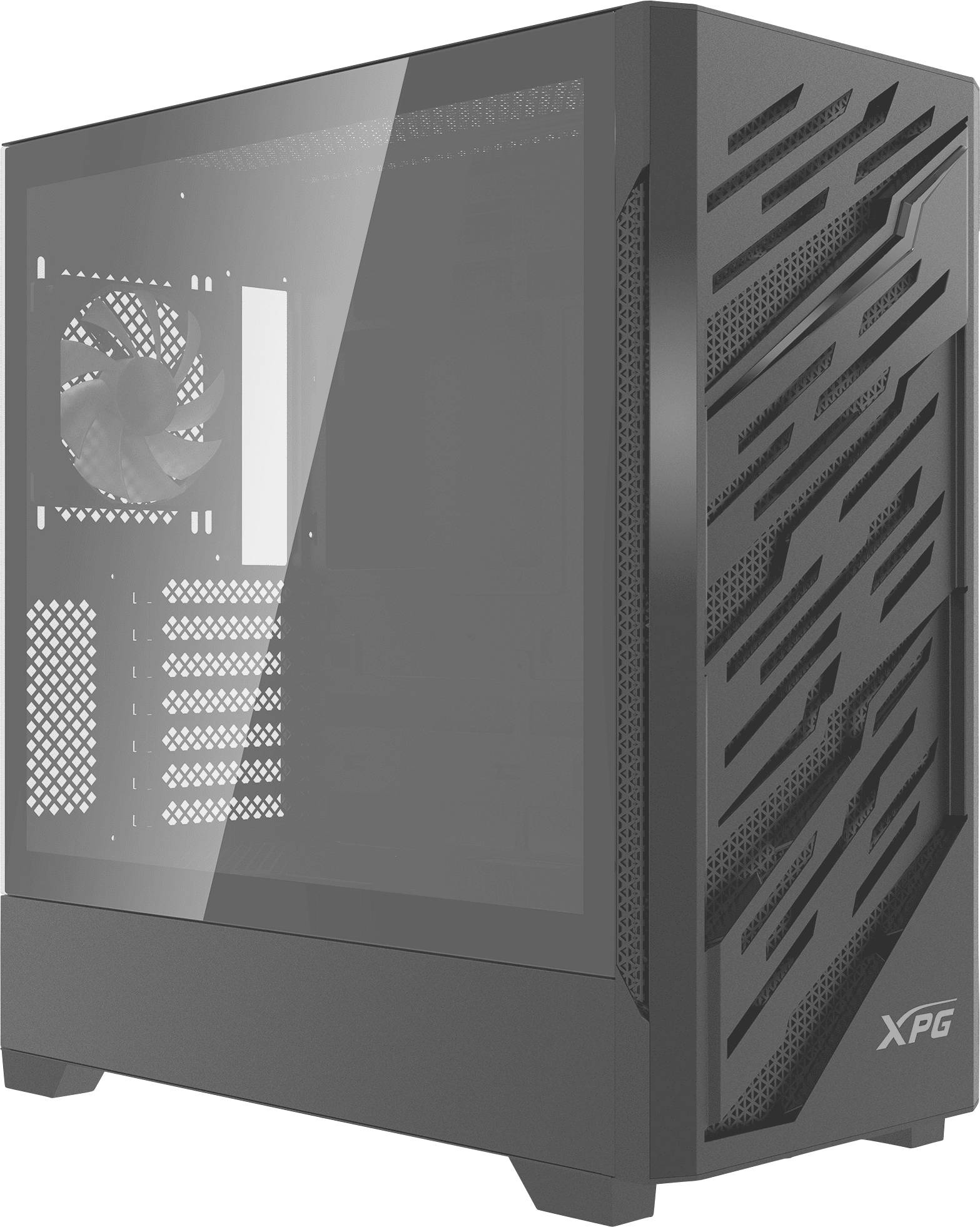 ADATA STARKER AIR BTF Midi-Tower PC Case, PC Case da gioco Nero