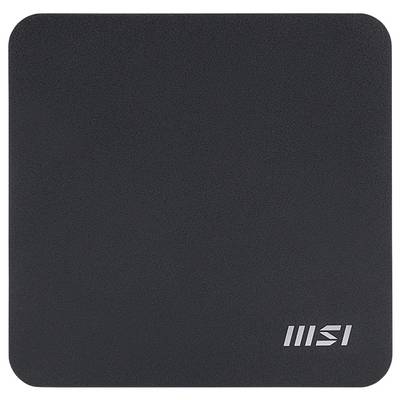 Ein schwarzes, quadratisches MSI-Logo auf einem dunklen Hintergrund.
