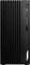 Ein schwarzer MSI-Desktop-Computer-Tower mit vertikaler Streifendesign und frontseitigen Anschlüssen, einschließlich USB- und Audioverbindungen.