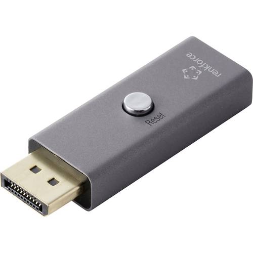 Renkforce RF-6903988 DisplayPort EDID Emulator Aluminium-Grau 8K UHD