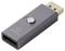 USB-HDMI-Dongle mit 'renkforce' Logo, ausgestattet mit einem Resetknopf. Er ist metallfarbig und rechteckig und dient zum Anschluss von HDMI-Geräten.