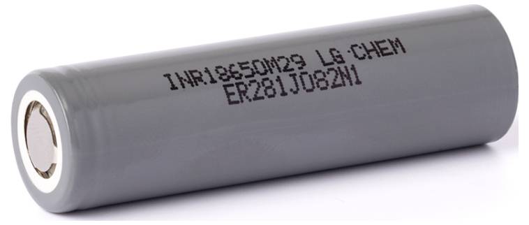 Pacco batteria 1x LG Electronics Li-Ion Zelle 18650, 3.6V und 2850mAh, M29 Li-Ion 3.67 V 2850 mAh