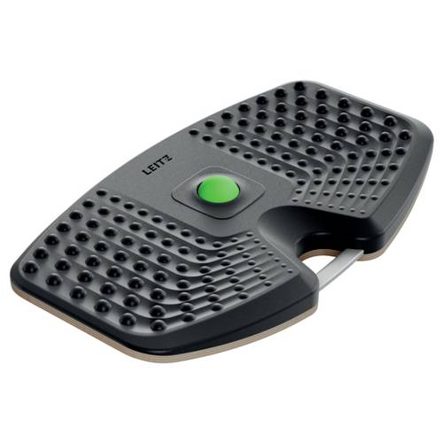 Leitz 65870089 Anti-Ermüdungsmatte (B x H x T) 540 x 65 x 310 mm mit genoppter Oberfläche, mit Gummi-Belag, mit Wippfunk...